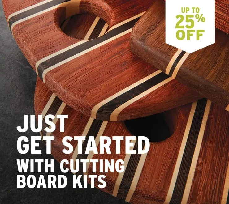 Just Get Started with cutting board kits