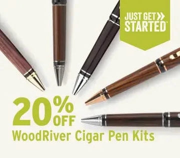20% off WoodRiver Cigar Pen Kits