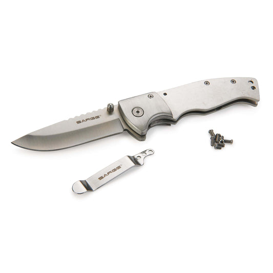Liner Lock Pocketknife for Hunting and Fishing - 7-3/4" - Unfinished Kit alt 0